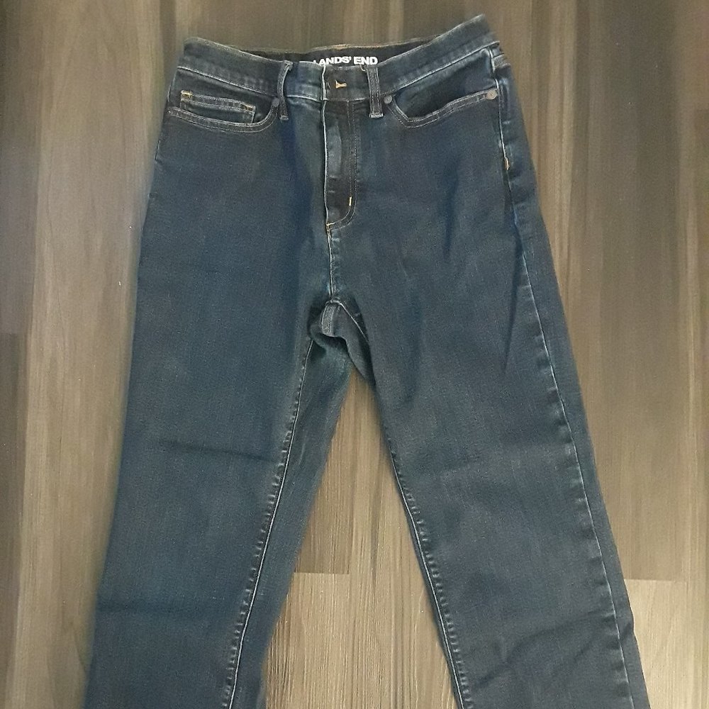 Lands' End Petite High Rise Jeans (size 8)